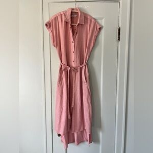 Anthropology Billy T linen blend shirt dress